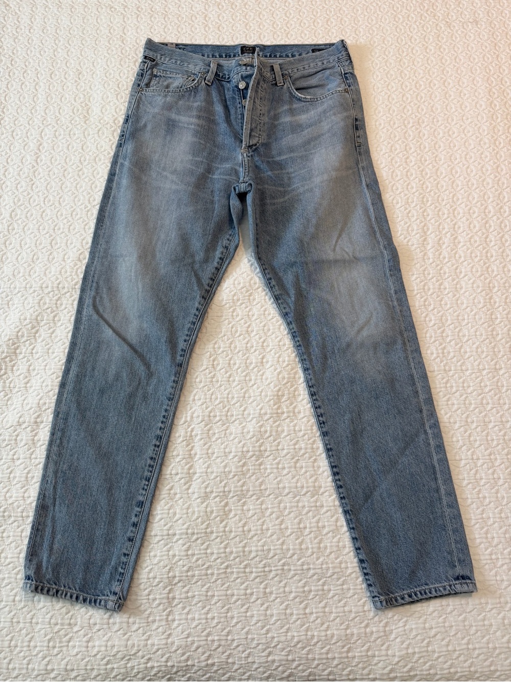 Light Blue Citizens of Humanity Straight Fit Jeans